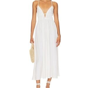 L*Space Playa Vista Midi Dress in Cream